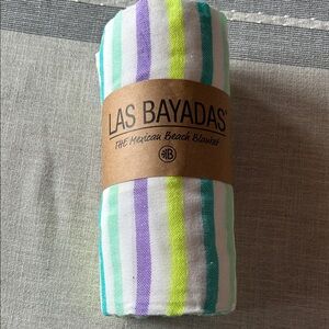 Las Bayadas Striped Beach Blanket
